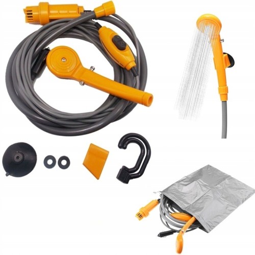 Set dus auto portabil pentru camping, 12 V, cablu 5M - Panouri Fotovoltaice