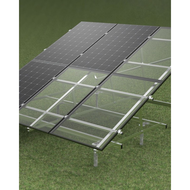 Sistem fixare fotovoltaic pentru sol Sistem fixare fotovoltaic pentru sol - Panouri Fotovoltaice