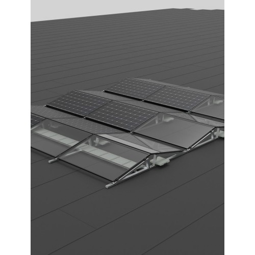 Kit sistem fixare fotovoltaic orientare est-vest 100kw