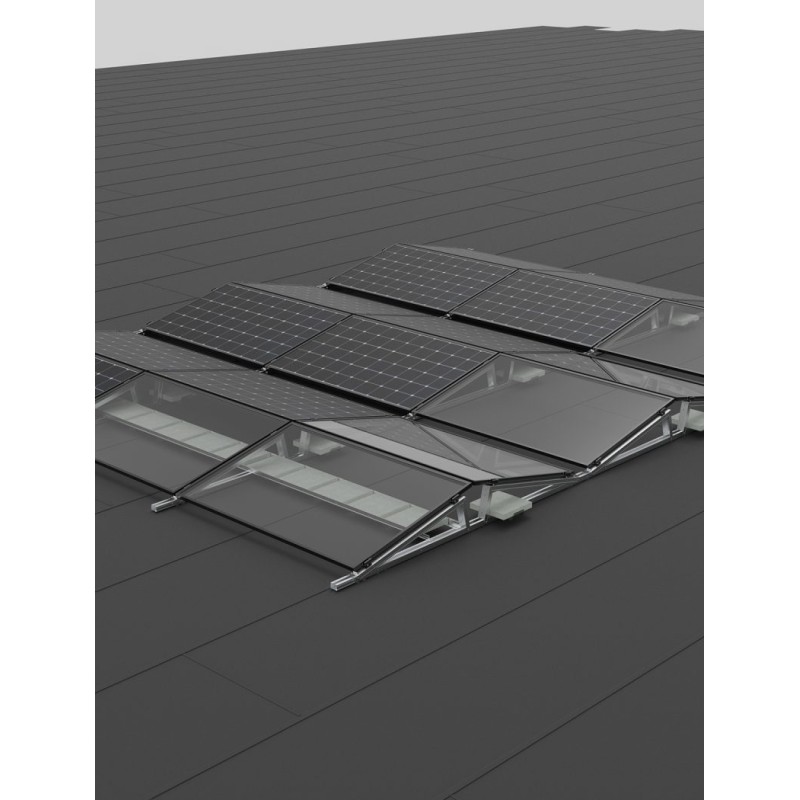 Kit sistem fixare fotovoltaic orientare est-vest 50kw Kit sistem fixare fotovoltaic orientare est-vest 50kw - Panouri Fotovoltaice