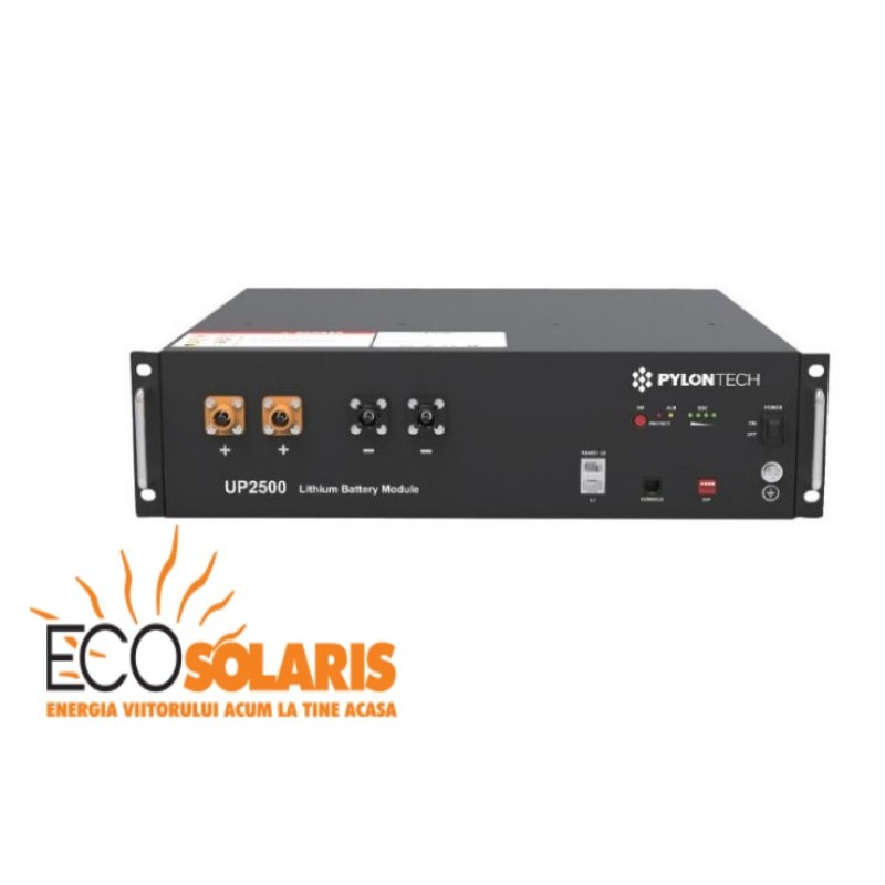 Pylontech UP2500 LiFePO4 24V - 2,8kWh Li-ION Pylontech UP2500 LiFePO4 24V - 2,8kWh Li-ION - Panouri Fotovoltaice