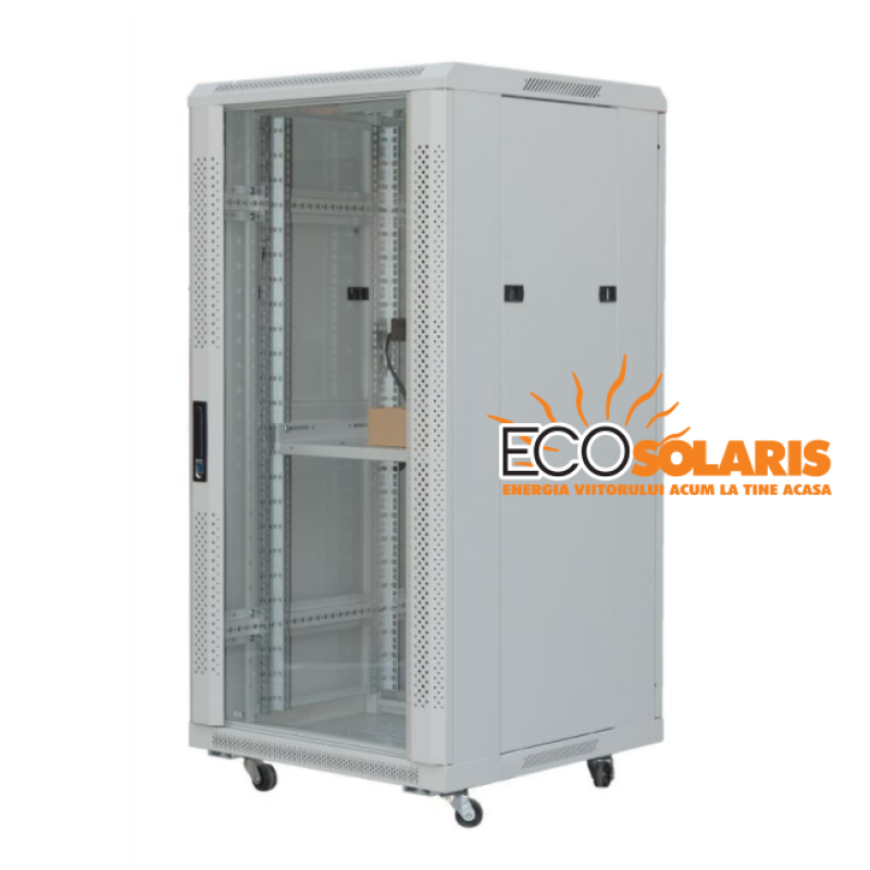 Dulap Rack 27U - 19 inch - 600-800-1400 mm - TE 6822F Dulap Rack 27U - 19 inch - 600-800-1400 mm - TE 6822F - Panouri Fotovoltaice