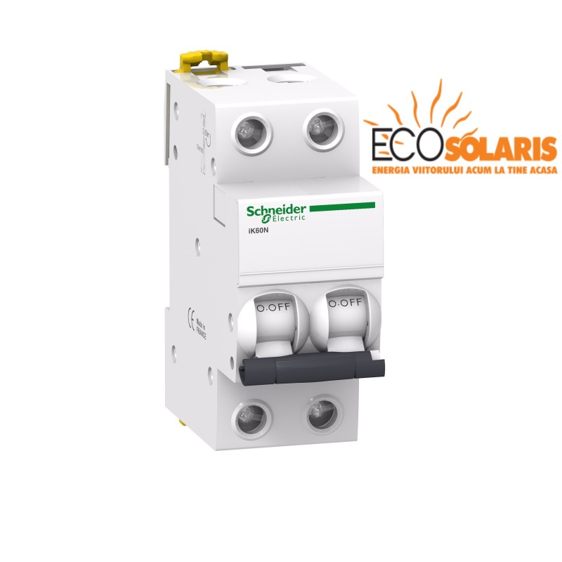 Intrerupator automat ACTI9 iK60N Schneider Electric 2P 25A C Intrerupator automat ACTI9 iK60N Schneider Electric 2P 25A C - Panouri Fotovoltaice