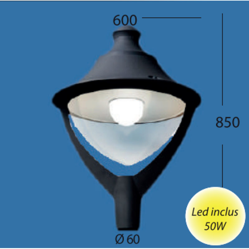 Corp de iluminat Beppe 50W Corp de iluminat Beppe 50W - Panouri Fotovoltaice