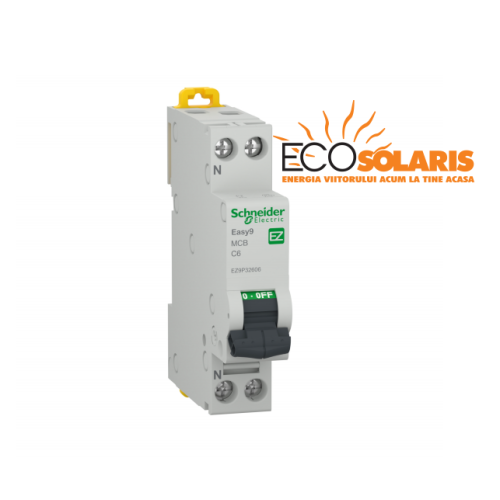 Intrerupator automat modular Schneider Electric 1P+N 4500 C 10A