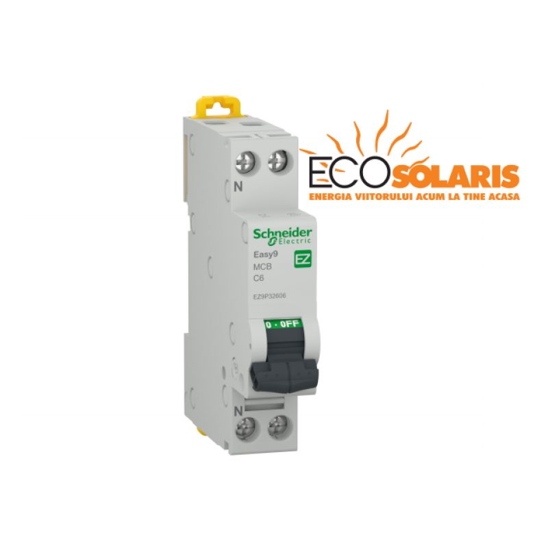 Intrerupator automat modular Schneider Electric 1P+N 4500 C 10A Intrerupator automat modular Schneider Electric 1P+N 4500 C 10A - Panouri Fotovoltaice