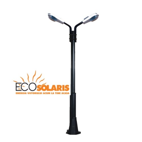 Stalp de iluminat cu brat 100W 3m 2L/C