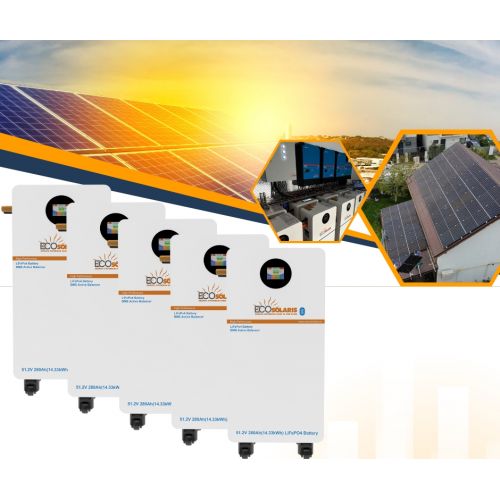 Pachet Acumulatori Blue Power fotovoltaice 150kWh Low Voltage Ecosolaris LifePo4