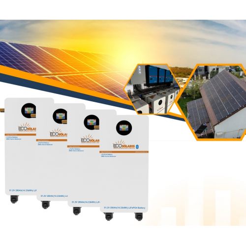 Pachet Acumulatori Blue Power fotovoltaice 60kWh Low Voltage Ecosolaris LifePo4