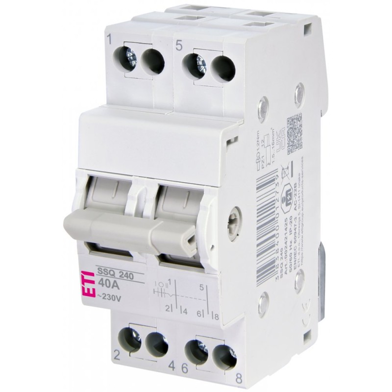 Comutator cu 3 pozitii 40A Monofazic Comutator cu 3 pozitii 40A Monofazic - Panouri Fotovoltaice