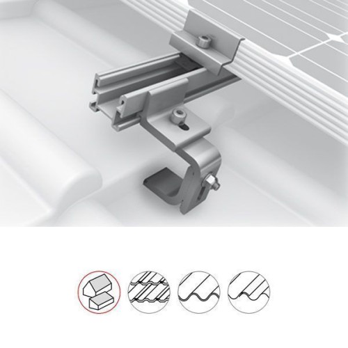 Ancora fixare profil tigla Single Rail K2 Systems - Panouri Fotovoltaice