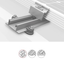 Sistem fixare panouri fotovoltaice k2 acoperis inclinat tabla SpeedRail Sistem fixare panouri fotovoltaice k2 acoperis inclinat tabla SpeedRail