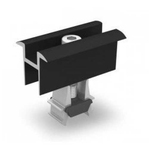 Clema universala panouri fotovoltaice mijloc K2 negru - Panouri Fotovoltaice
