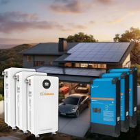 Kit solar fotovoltaic trifazat 45kw Victron Energy + acumulator lifepo4 45kwh