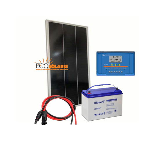 Kit solar fotovoltaic 190W/12V - 950Wh/zi