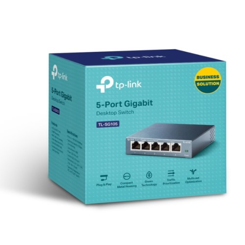 Switch 5 Porturi 10/100/1000Mbps - Panouri Fotovoltaice