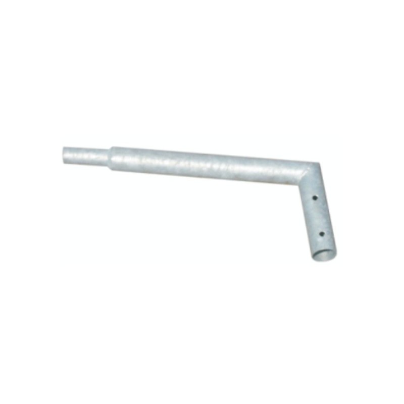 Brat simplu 90 grade stalp galvanizat 100 cm Brat simplu 90 grade stalp galvanizat 100 cm - Panouri Fotovoltaice