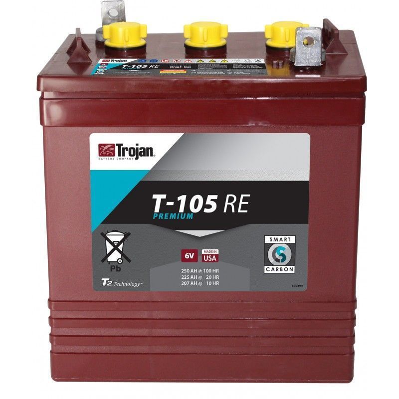 Baterie Trojan deep cycle 6V T-105 RE Baterie Trojan deep cycle 6V T-105 RE - Panouri Fotovoltaice