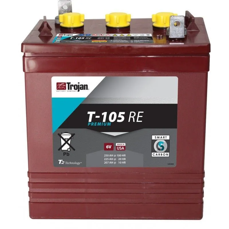 Baterie Trojan deep cycle 6V T-105 RE Baterie Trojan deep cycle 6V T-105 RE - Panouri Fotovoltaice