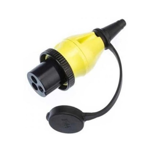Mufa 32A/ 250Vac (2p/3w) pentru alimentare cu otel inoxidabil 