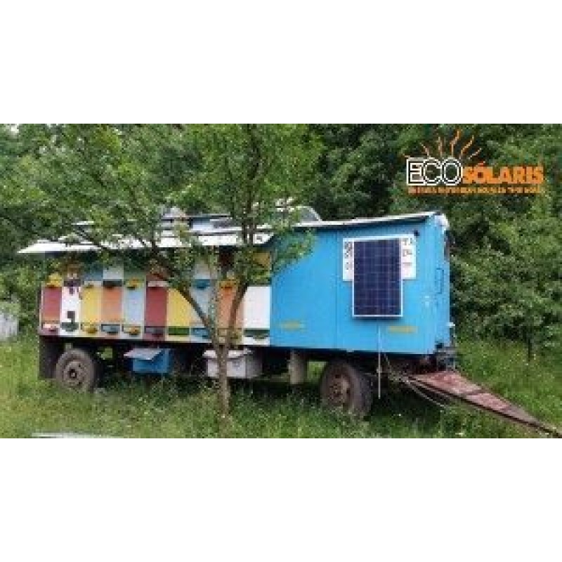 Sistem fotovoltaic apicol 100Wp 12V Off Grid / 500Wh zi Sistem fotovoltaic apicol 100Wp 12V Off Grid / 500Wh zi - Panouri Fotovoltaice