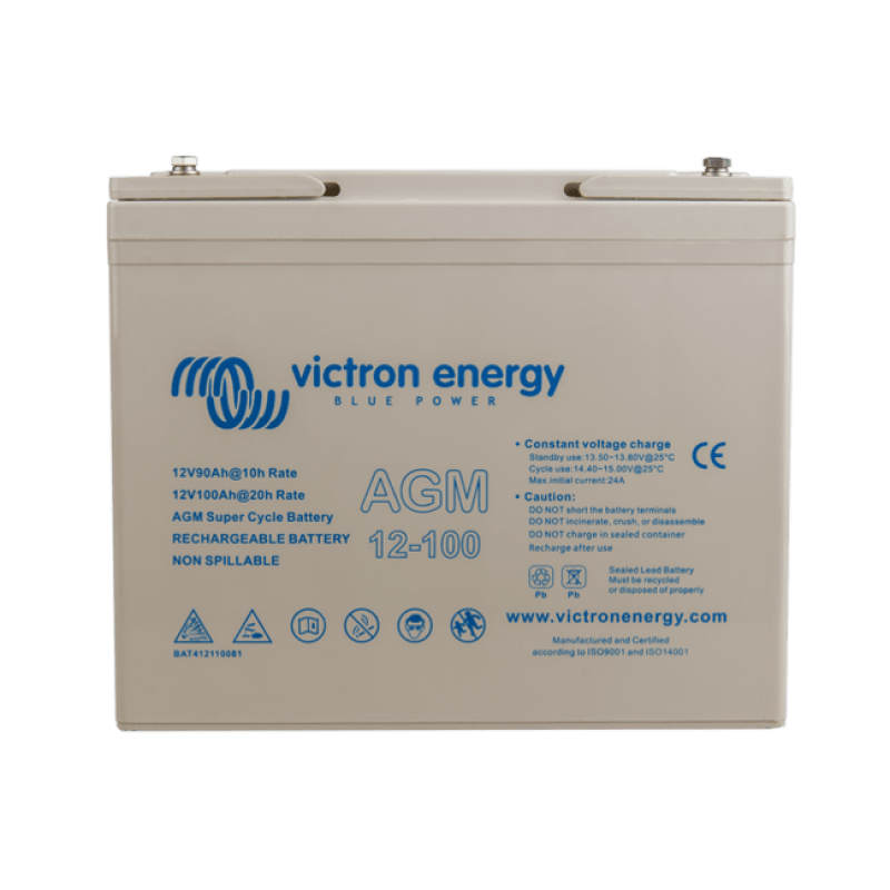 Baterie Victron 12V 100Ah AGM Super Cycle M6 Baterie Victron 12V 100Ah AGM Super Cycle M6 - Panouri Fotovoltaice