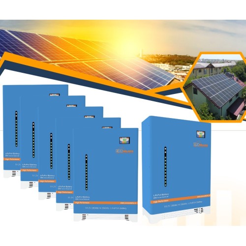 Pachet Acumulatori fotovoltaice 90kWh Low Voltage Ecosolaris LifePo4 - Panouri Fotovoltaice