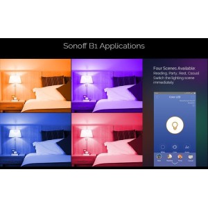 Sonoff B1 Bec E27 Led RGB Wireless Dimmabil Sonoff B1 Bec E27 Led RGB Wireless Dimmabil - Panouri Fotovoltaice