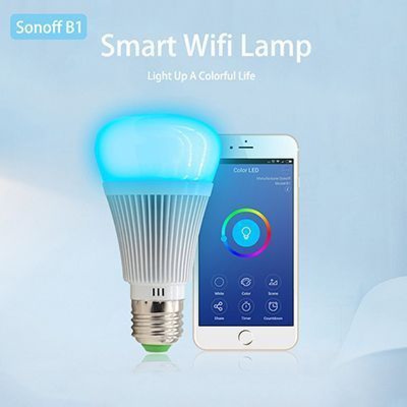 Sonoff B1 Bec E27 Led RGB Wireless Dimmabil Sonoff B1 Bec E27 Led RGB Wireless Dimmabil - Panouri Fotovoltaice