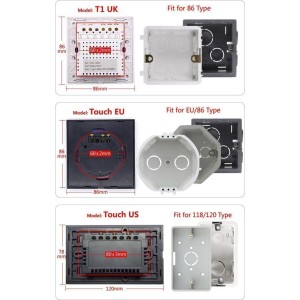 Sonoff Touch - G1 intrerupator wireless incastrabil cu touch Sonoff Touch - G1 intrerupator wireless incastrabil cu touch - Panouri Fotovoltaice