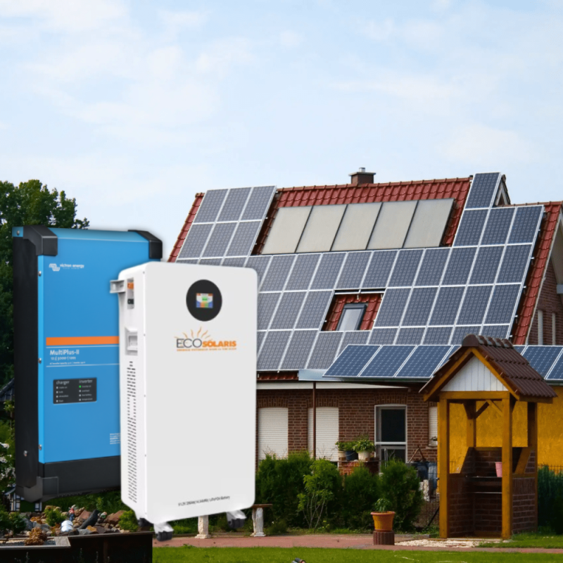 Sistem Fotovoltaic 3 kWp monofazic stocare in baterie 15kwh LifePo4 Sistem Fotovoltaic 3 kWp monofazic stocare in baterie 15kwh LifePo4 - Panouri Fotovoltaice
