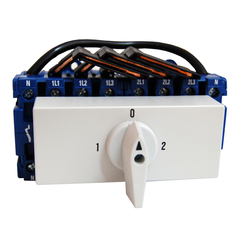 Comutator modular 4-poli, 40A, 15kW, 1-0-2 Schrack Comutator modular 4-poli, 40A, 15kW, 1-0-2 Schrack - Panouri Fotovoltaice