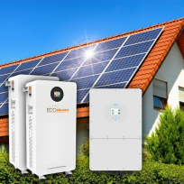 Kit solar fotovoltaic hibrid trifazat 20 kWp cu invertor Deye si Baterii EcoSolaris 30 kWh