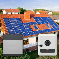 Kit Solar Fotovoltaic Monofazat 4 kWp - Fronius Primo GEN24 + BYD