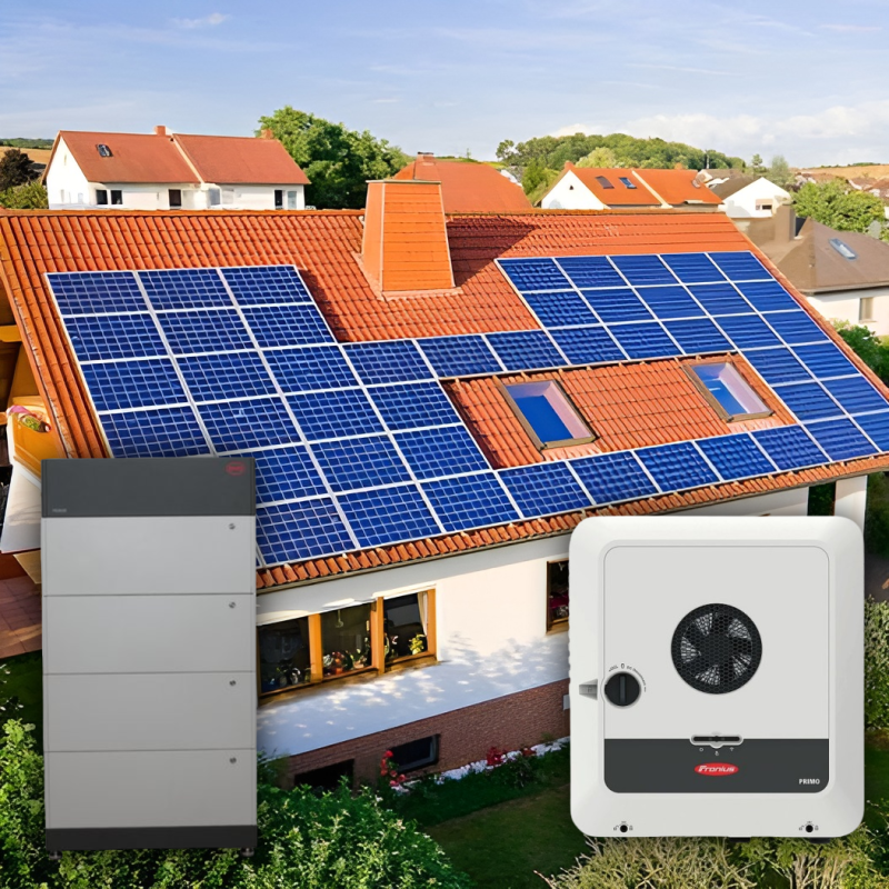 Kit Solar Fotovoltaic Monofazat 6 kWp - Fronius Primo GEN24 + BYD Kit Solar Fotovoltaic Monofazat 6 kWp - Fronius Primo GEN24 + BYD - Panouri Fotovoltaice
