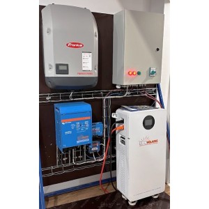 Kit solar fotovoltaic monofazat 4kWp Victron Energy - Fronius + acumulator lifepo4 15kwh - Panouri Fotovoltaice