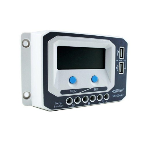 Controler solar 12-24V PWM 10A VS1024AU - Panouri Fotovoltaice