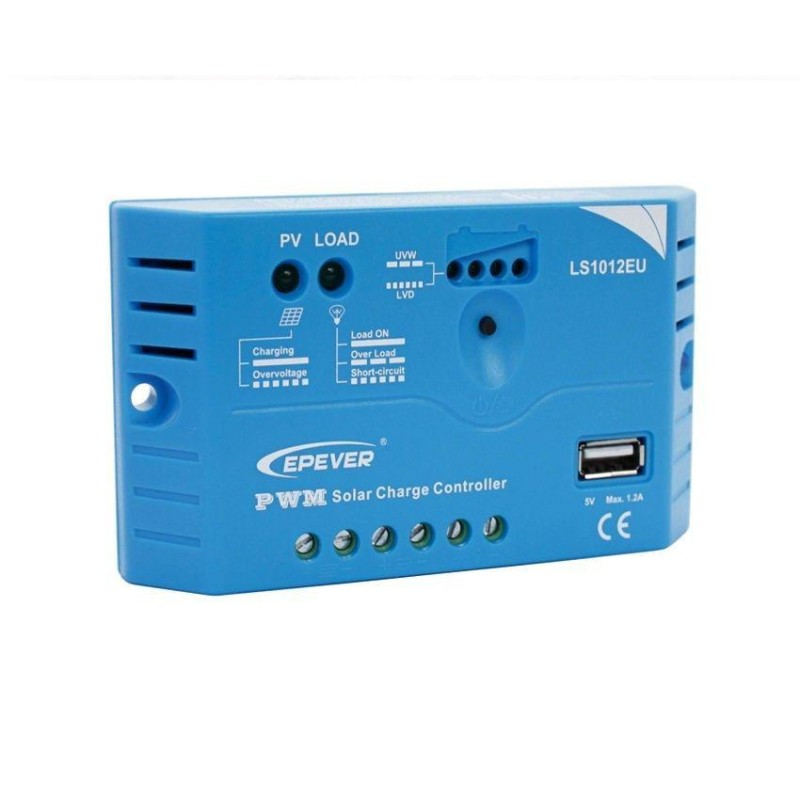 Controler solar 12V 10A PWM LS1012EU Controler solar 12V 10A PWM LS1012EU - Panouri Fotovoltaice