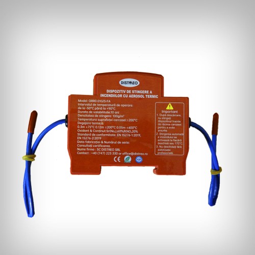 Flarex Original: Dispozitiv Autonom de Stingere cu Aerosoli Certificat CE