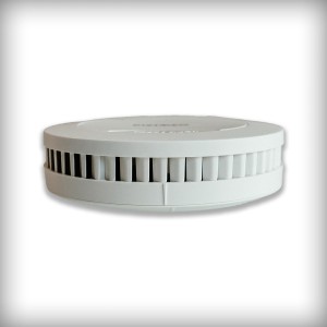 Detector de fum compact SM03, cu alarmă sonoră și luminoasă Detector de fum compact SM03, cu alarmă sonoră și luminoasă