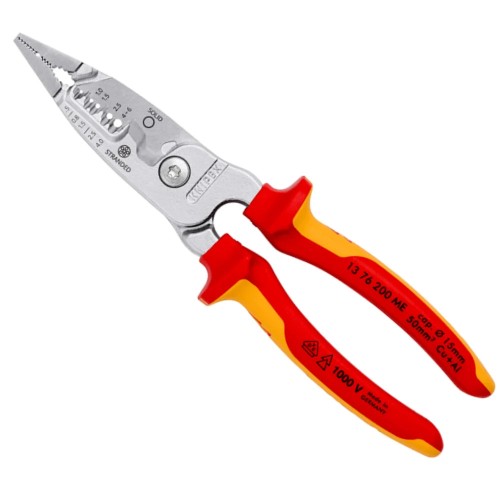 Cleste electrician multifunctional, model metric, Knipex 13 76 200 ME - Panouri Fotovoltaice
