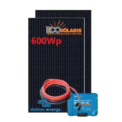 Set Panou fotovoltaic 24V 600W monocristalin - Controler solar MPPT Victron 100/50 - Panouri Fotovoltaice