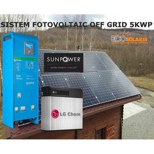 Sistem Fotovoltaic Off Grid 5kWp SunPower MaxEon 3