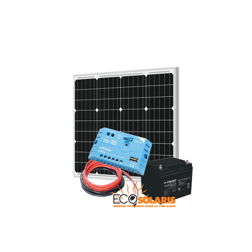 Set Panou Fotovoltaic 50W monocristalin - Panouri Fotovoltaice