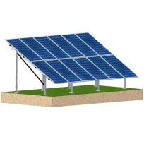 Structura zincata pentru 8 panouri fotovoltaice montate la sol