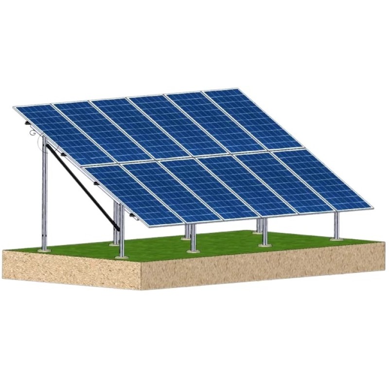 Structura zincata pentru 30 panouri fotovoltaice montate la sol Structura zincata pentru 30 panouri fotovoltaice montate la sol - Panouri Fotovoltaice
