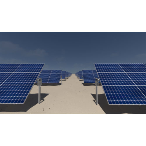 Tracker solar un ax 30-36 Panouri fotovoltaice