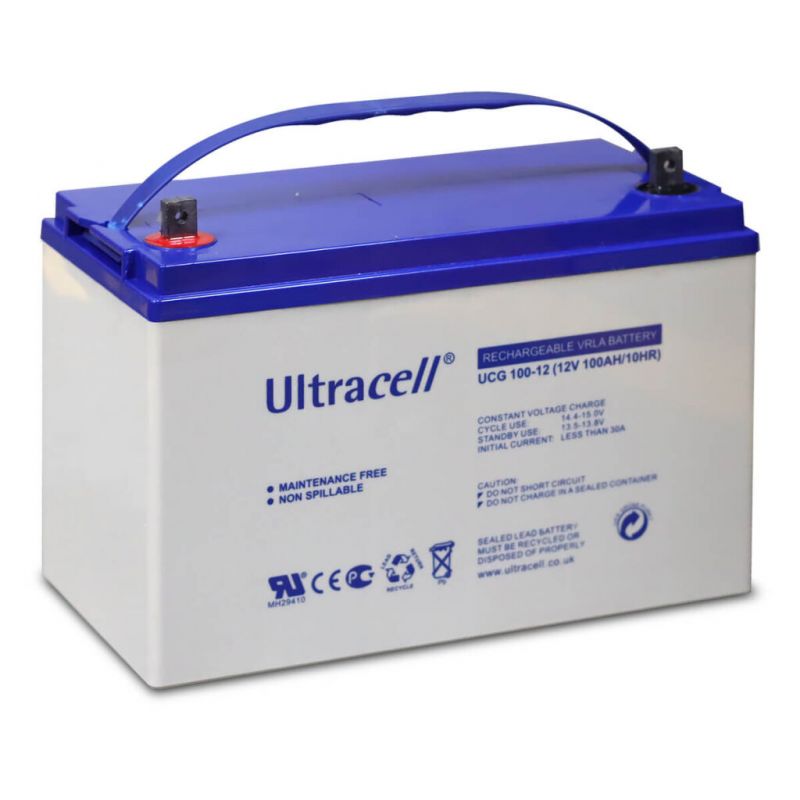 Baterie Ultracell UCG100-12 (12V 100A GEL Deep Cycle) - Panouri Fotovoltaice