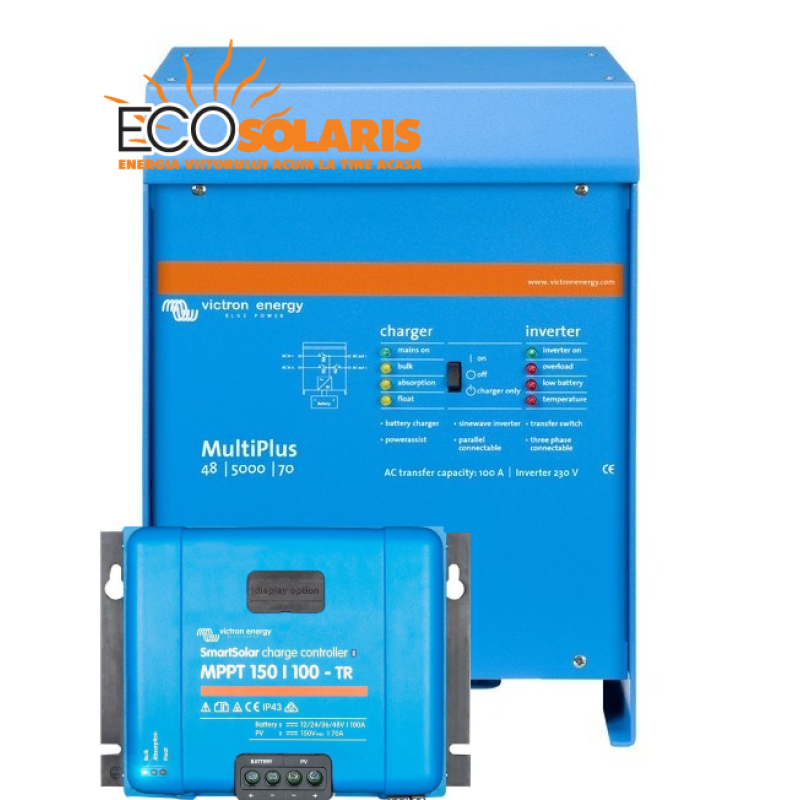 Set Victron Energy Multiplus offgrid 48-5000VA Set Victron Energy Multiplus offgrid 48-5000VA - Panouri Fotovoltaice