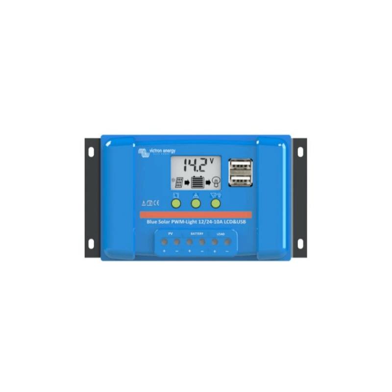 Controler Victron Energy BlueSolar PWM-LCD&USB 12/24V- 5A Controler Victron Energy BlueSolar PWM-LCD&USB 12/24V- 5A - Panouri Fotovoltaice